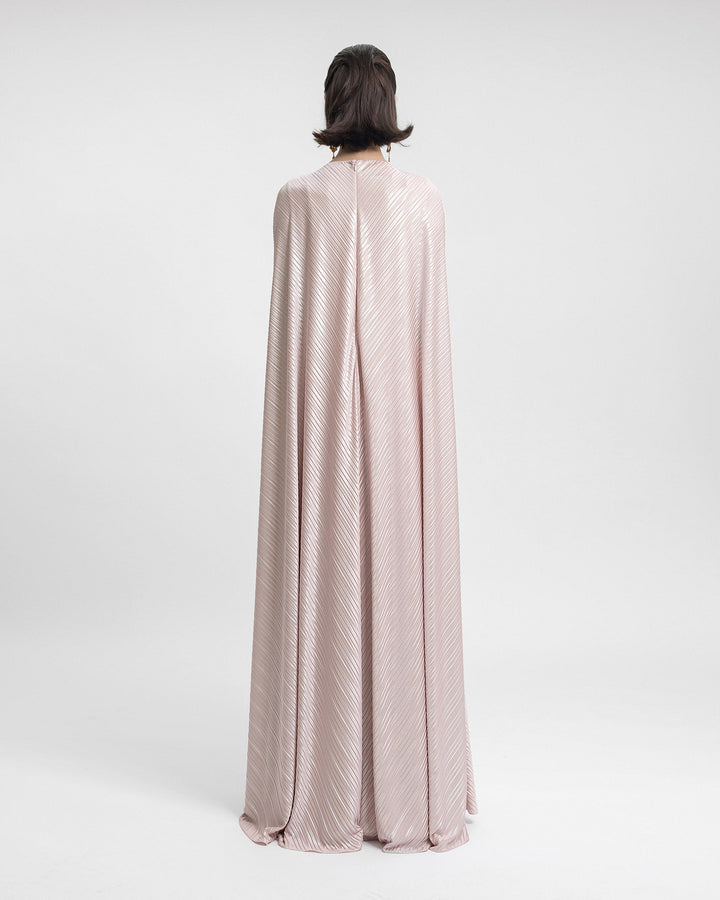 Draped Beaded Waistline Kaftan