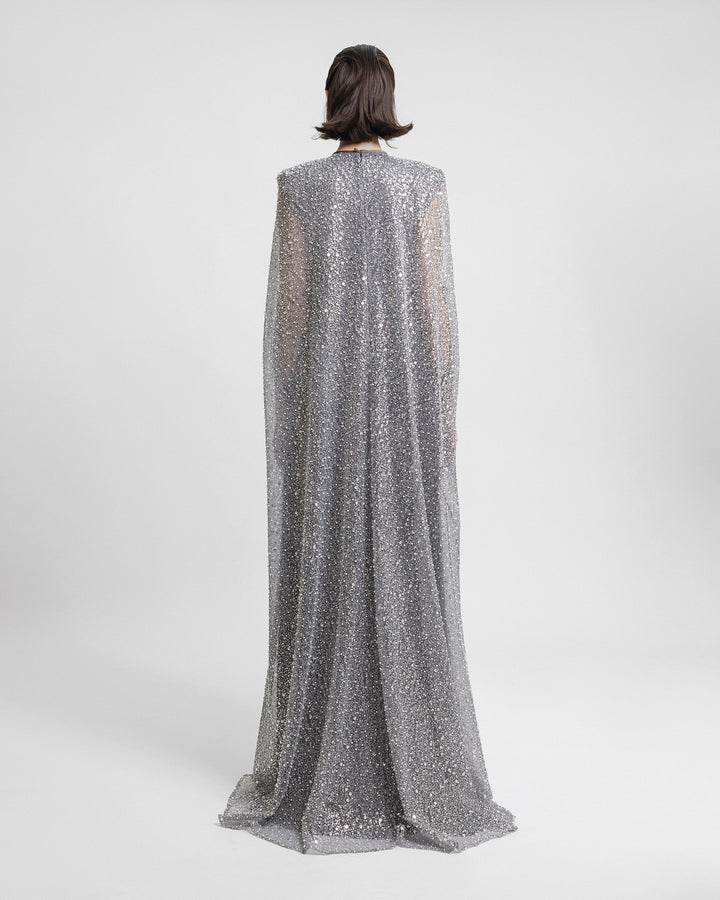 Floor-Length Beaded Kaftan