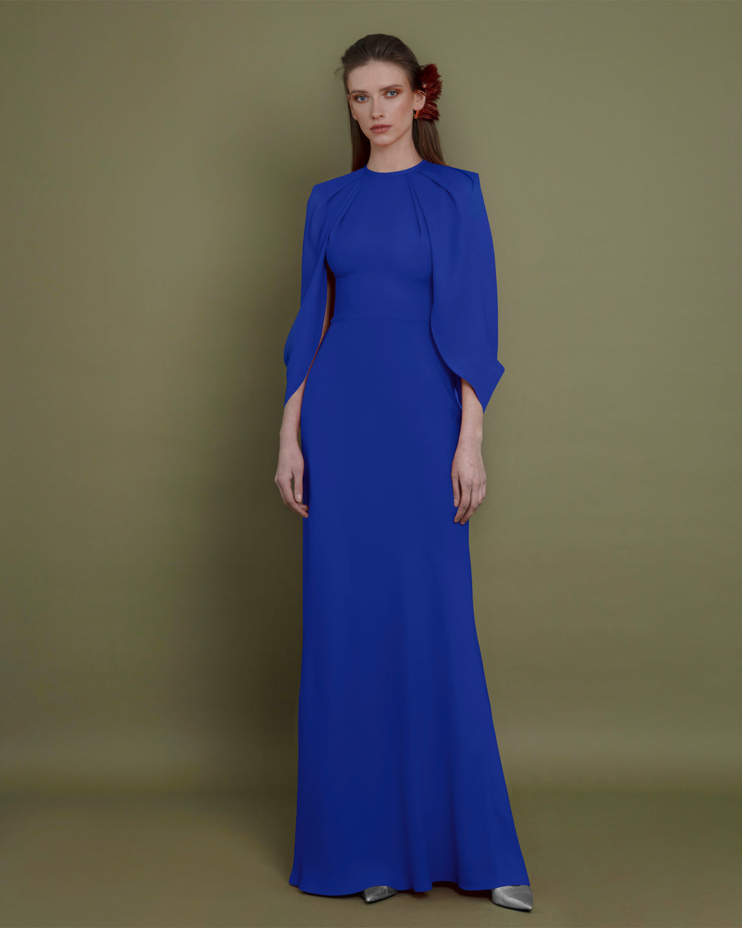 Slim Cut Royal Blue Dress