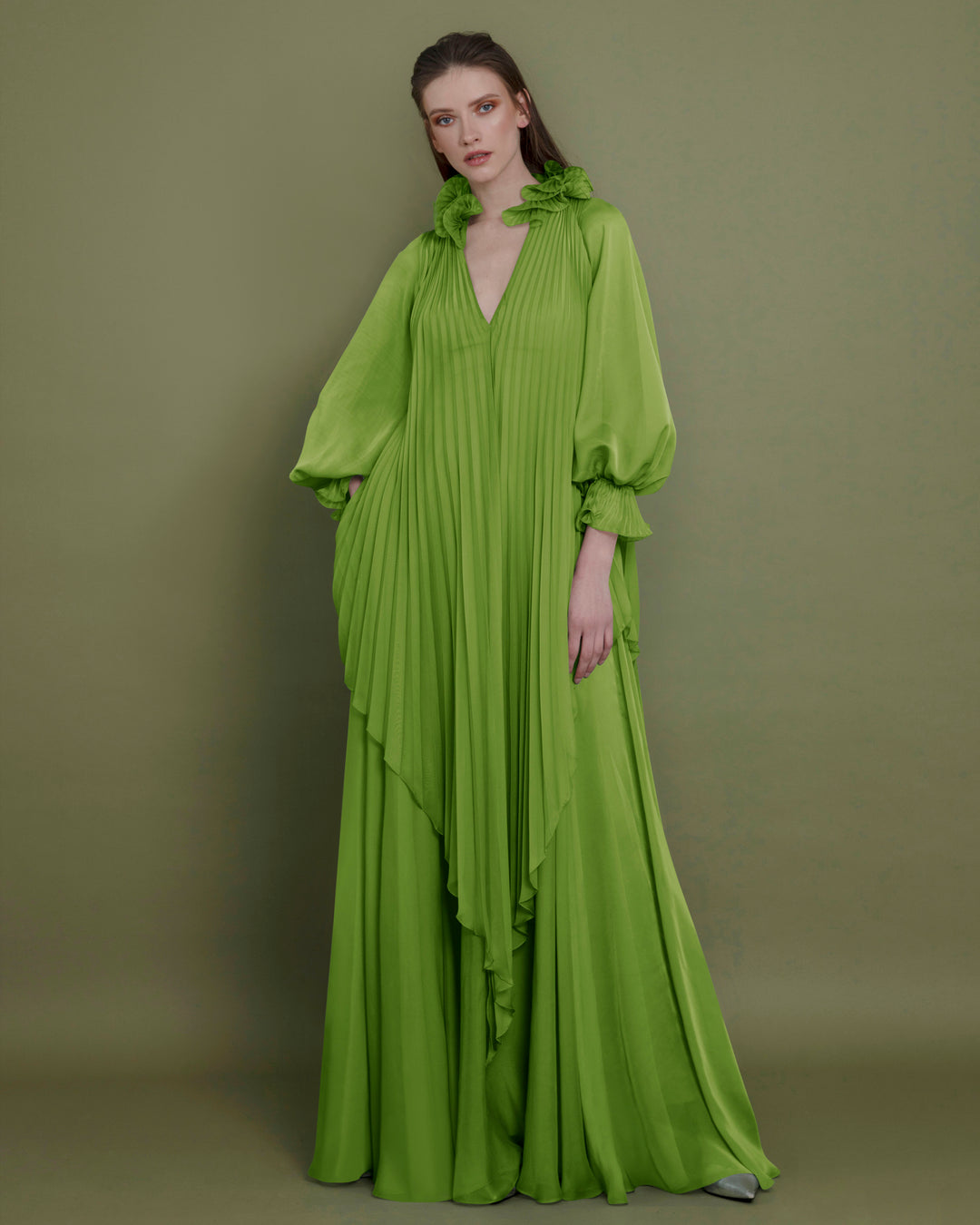 Loose Cut Green Kaftan