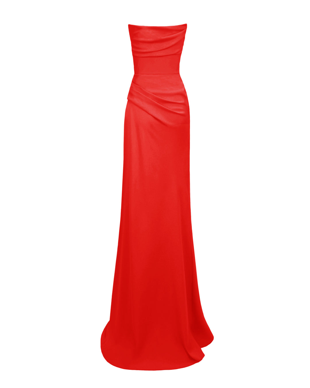 Beaded Red Strapless Dress