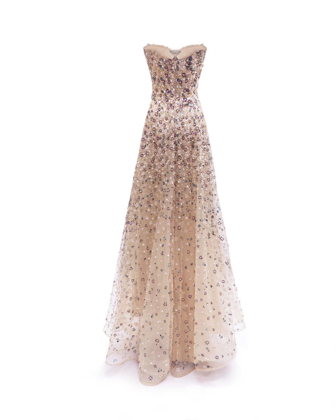 Strapless Beaded Dress