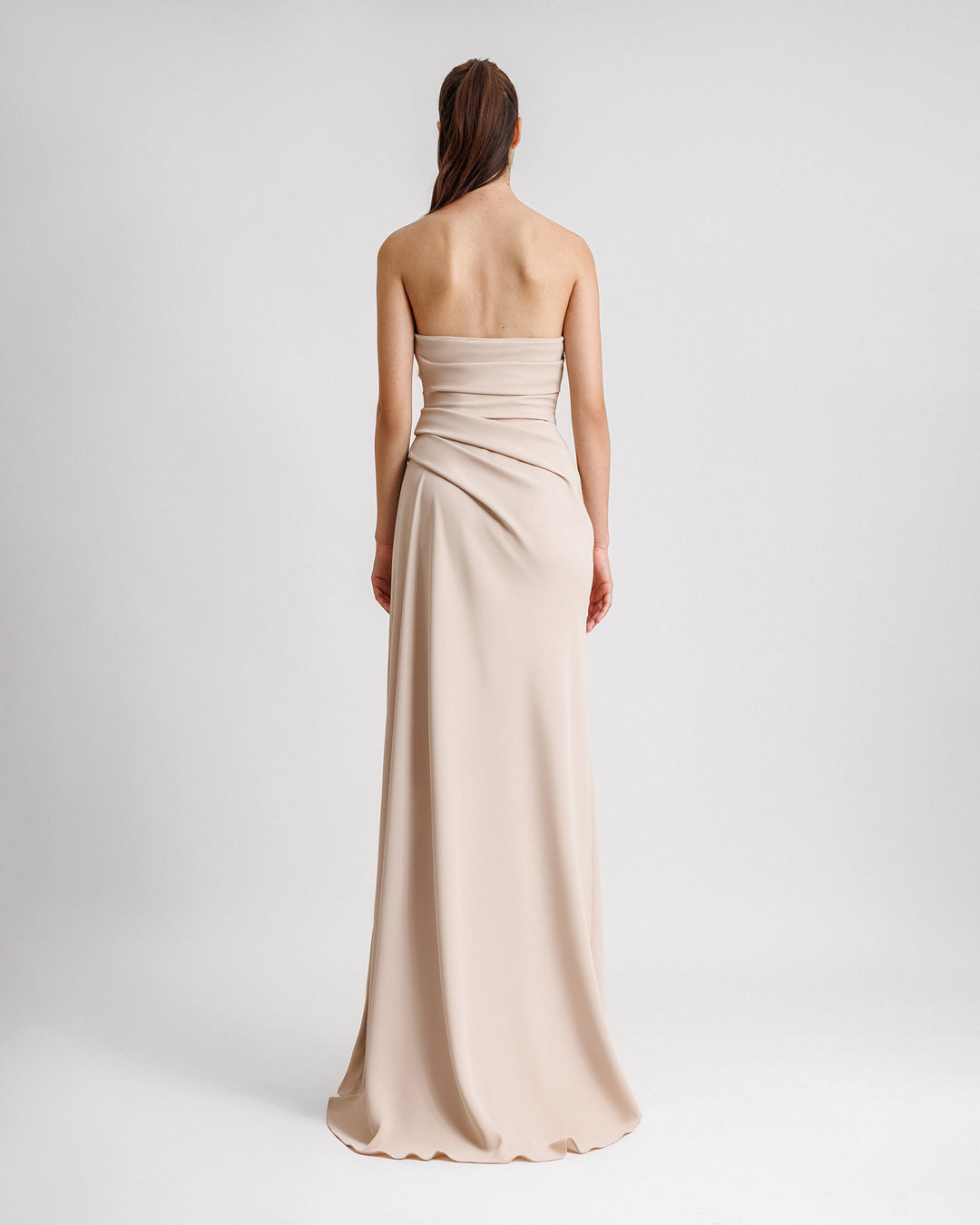 Strapless Draped Dress