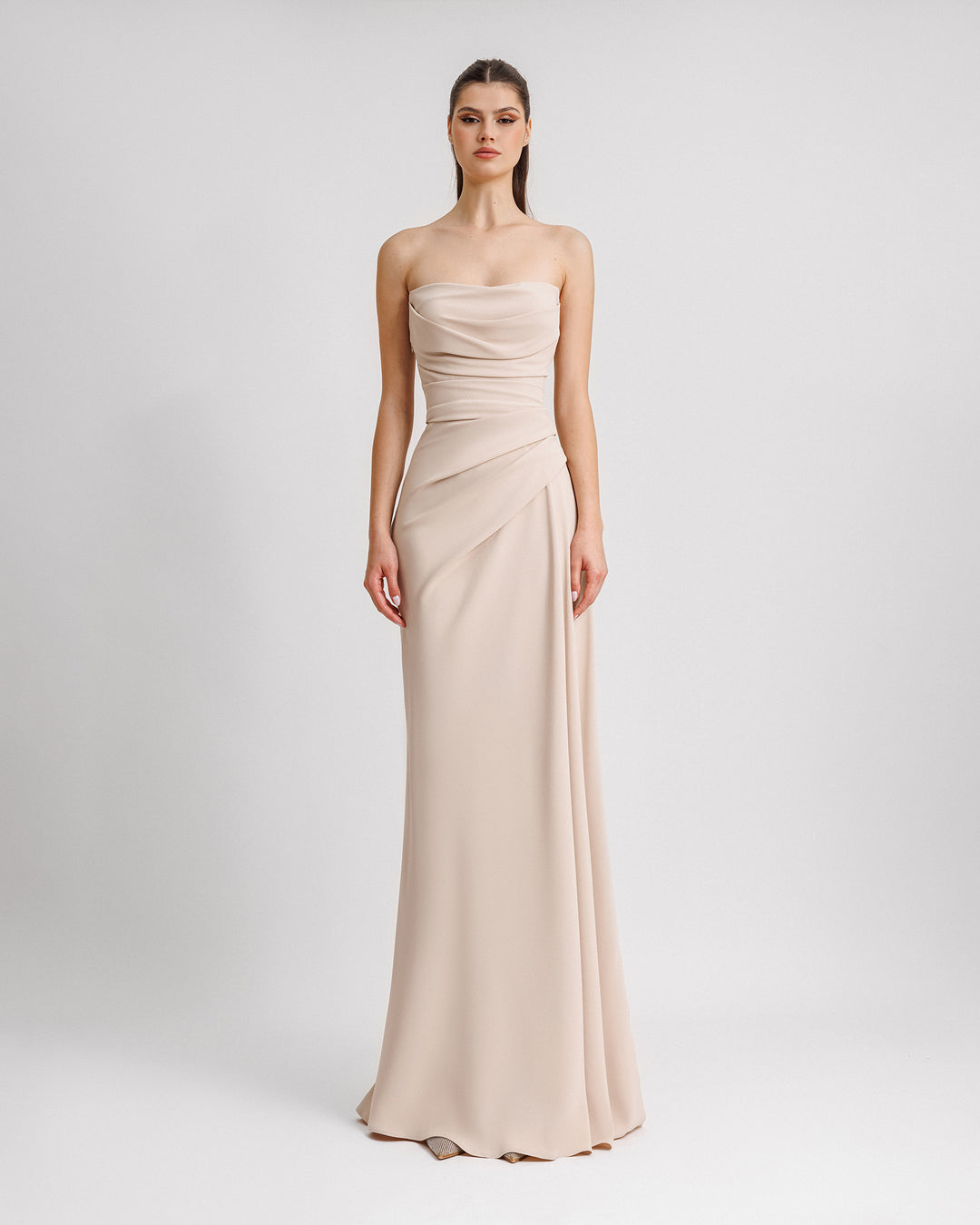 Strapless Draped Dress