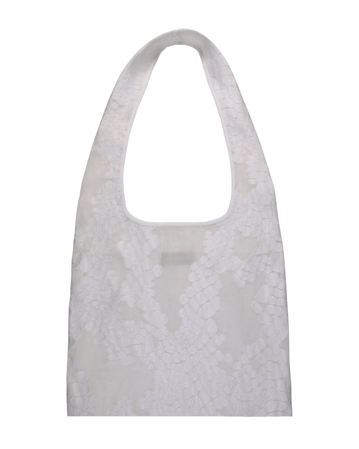 Patterned Ivory Tote Bag