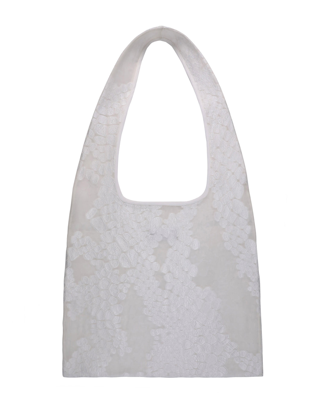 Patterned Ivory Tote Bag