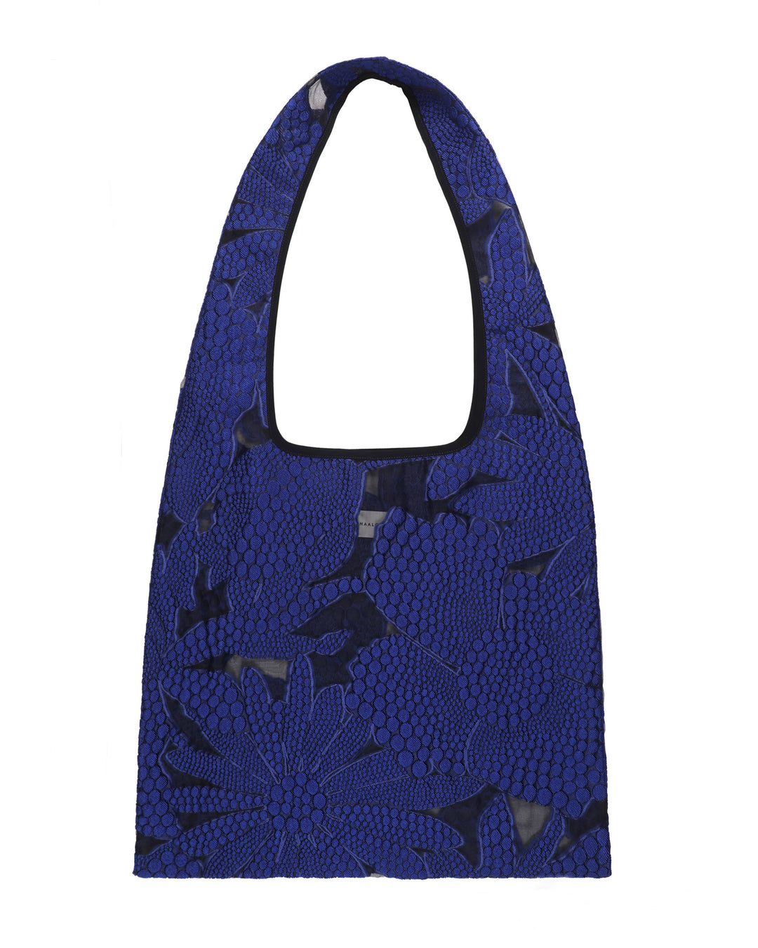 Floral Sheer Royal Blue Tote Bag