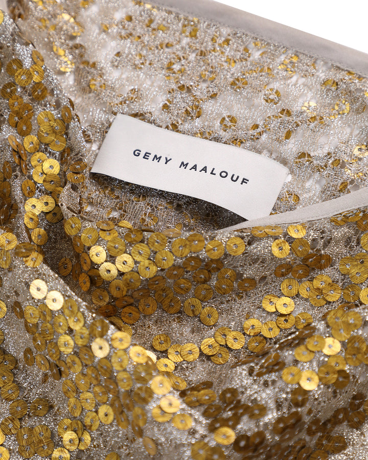 Color-Changing Sequins Gold Tote Bag