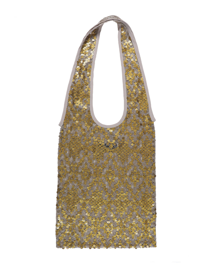 Color-Changing Sequins Gold Tote Bag