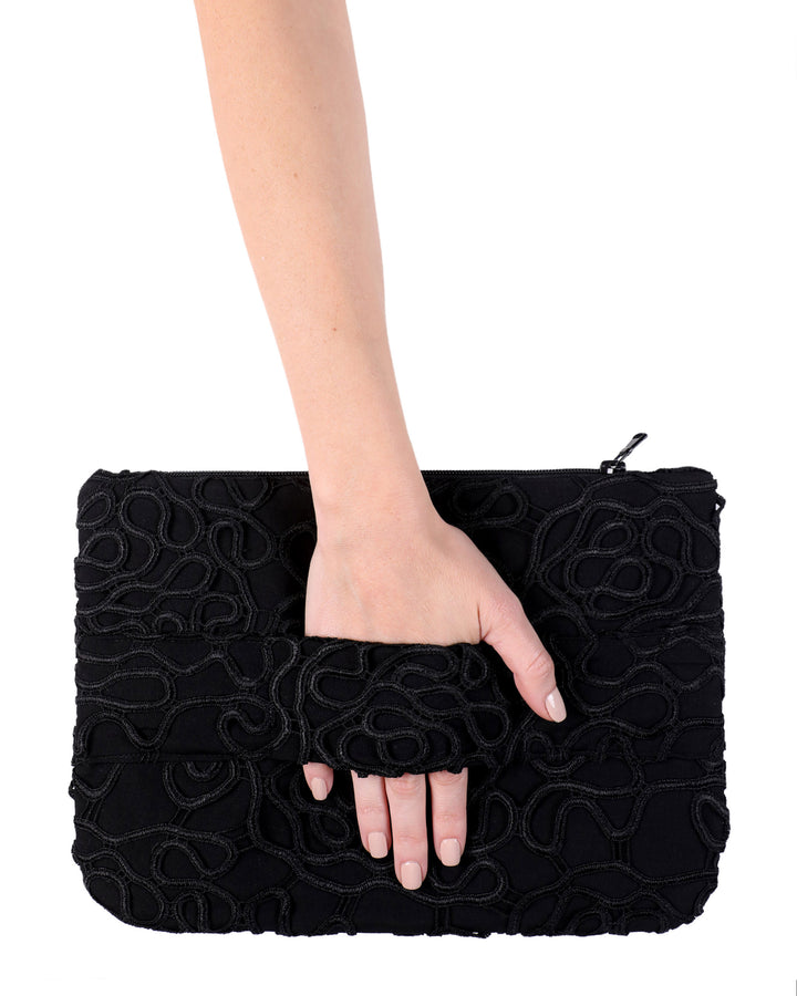 Lace Clutch with Hand Strap