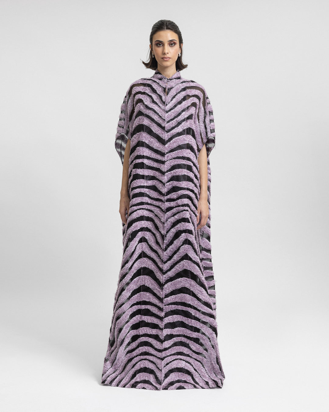 Open Floor Length Lilac Kaftan