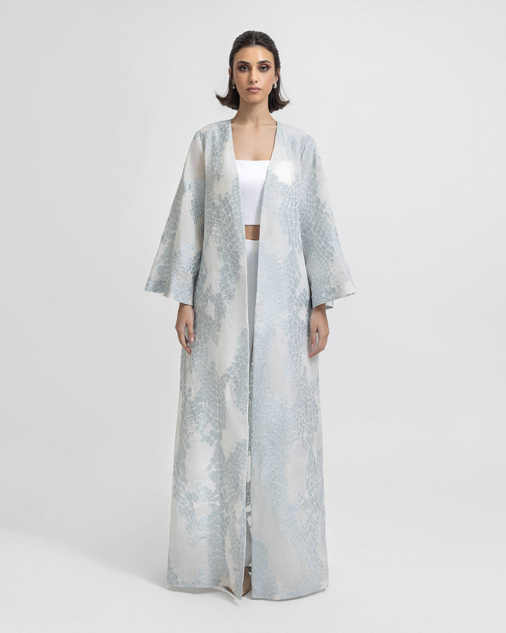 Open Loose-Cut Blue Kaftan