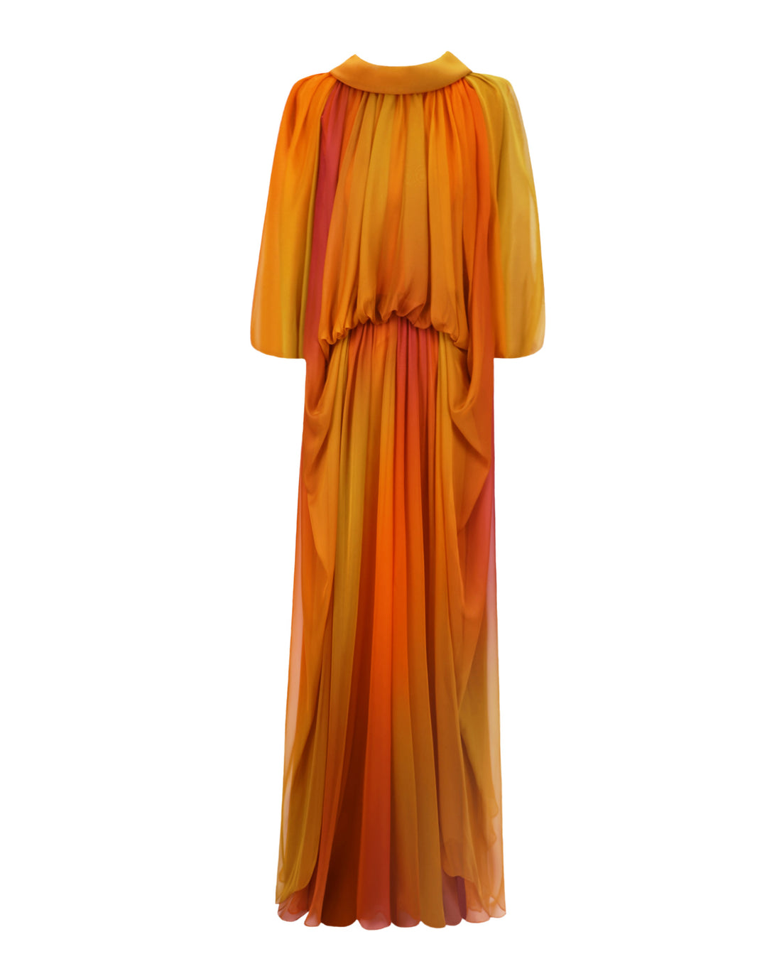 Loose Cut Orange Fuchsia Kaftan