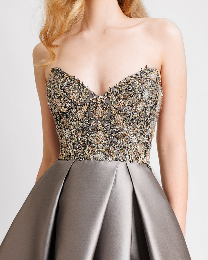 Strapless Beaded Dress