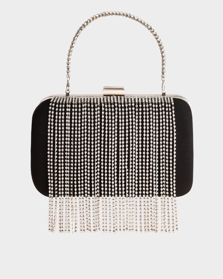 Clutch with Stone Fringes