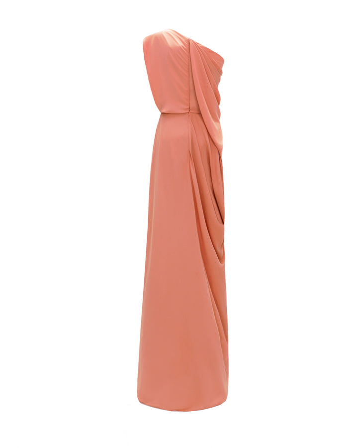 One-Shoulder Draped Dress