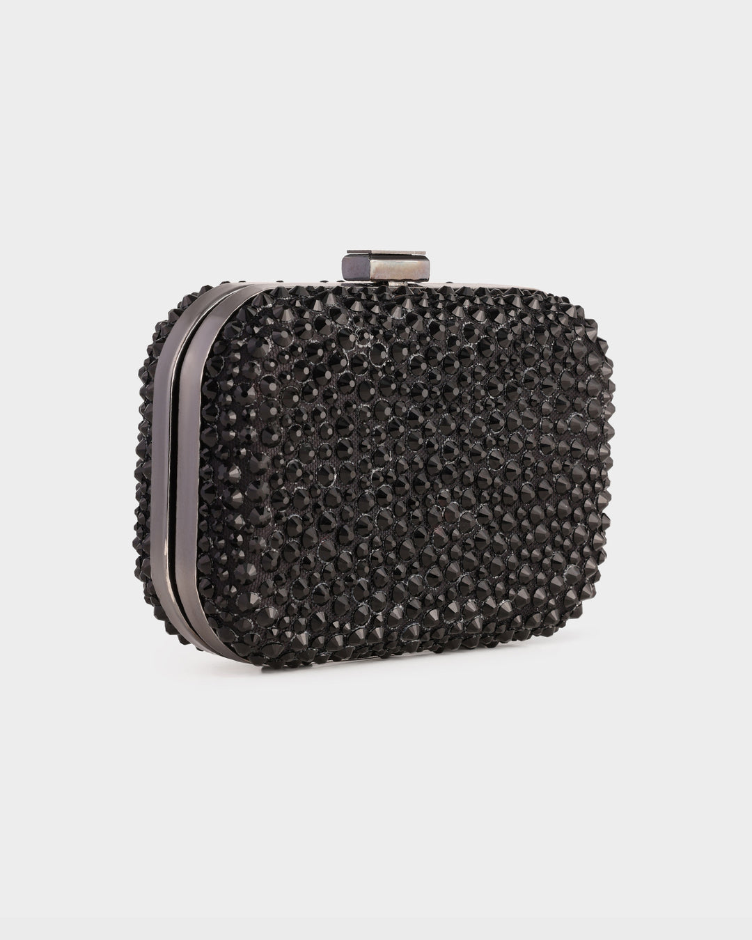 Black Clutch With Rhinestones