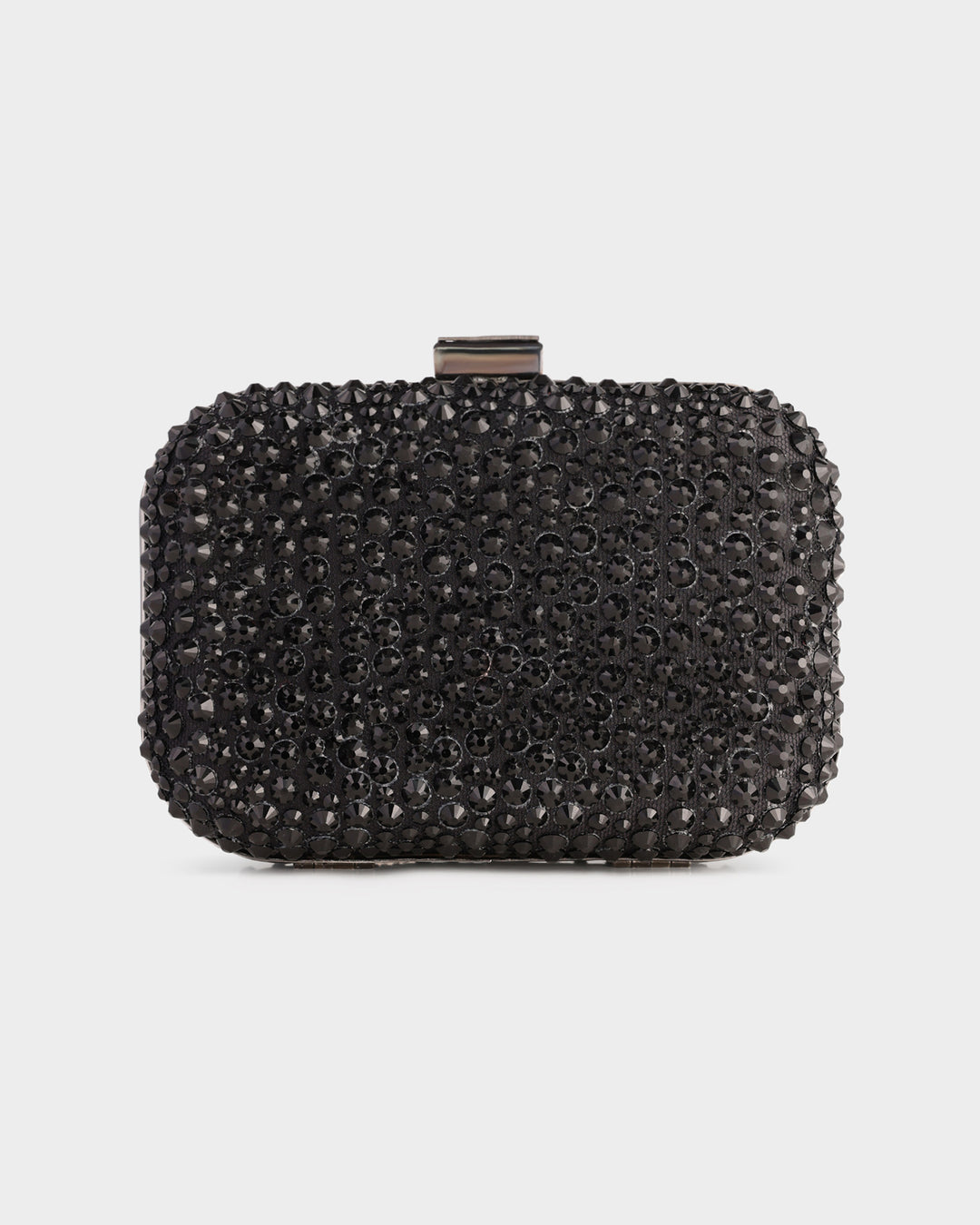 Black Clutch With Rhinestones