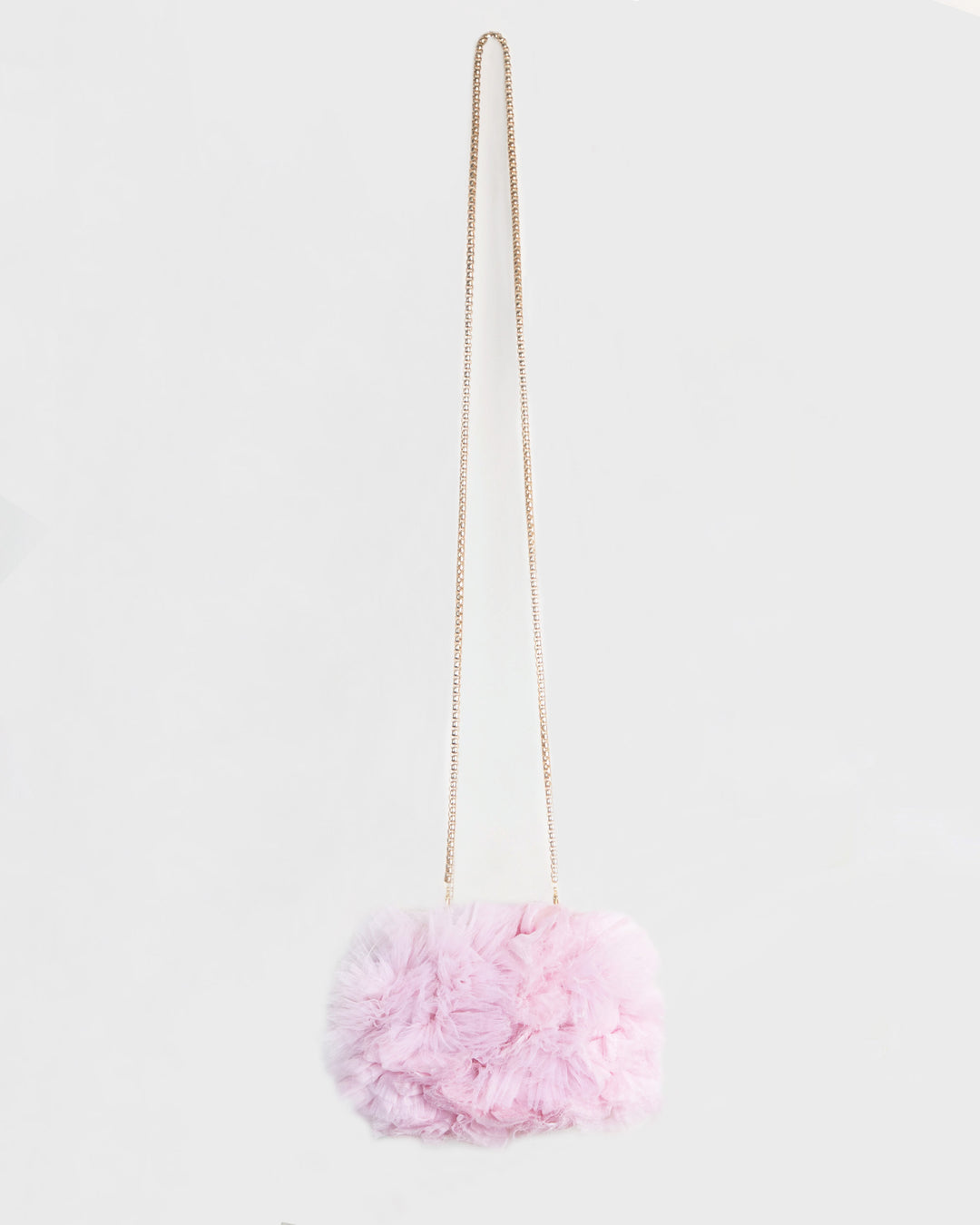 Rushed Tulle Clutch