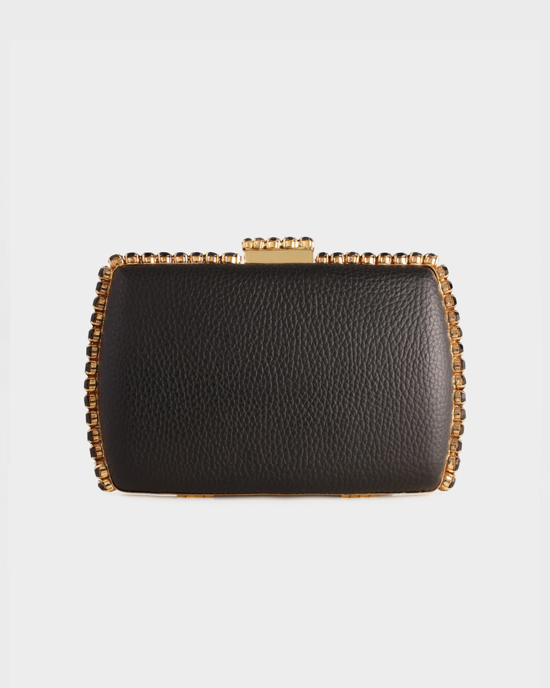 Leather Clutch With Gold Hardware