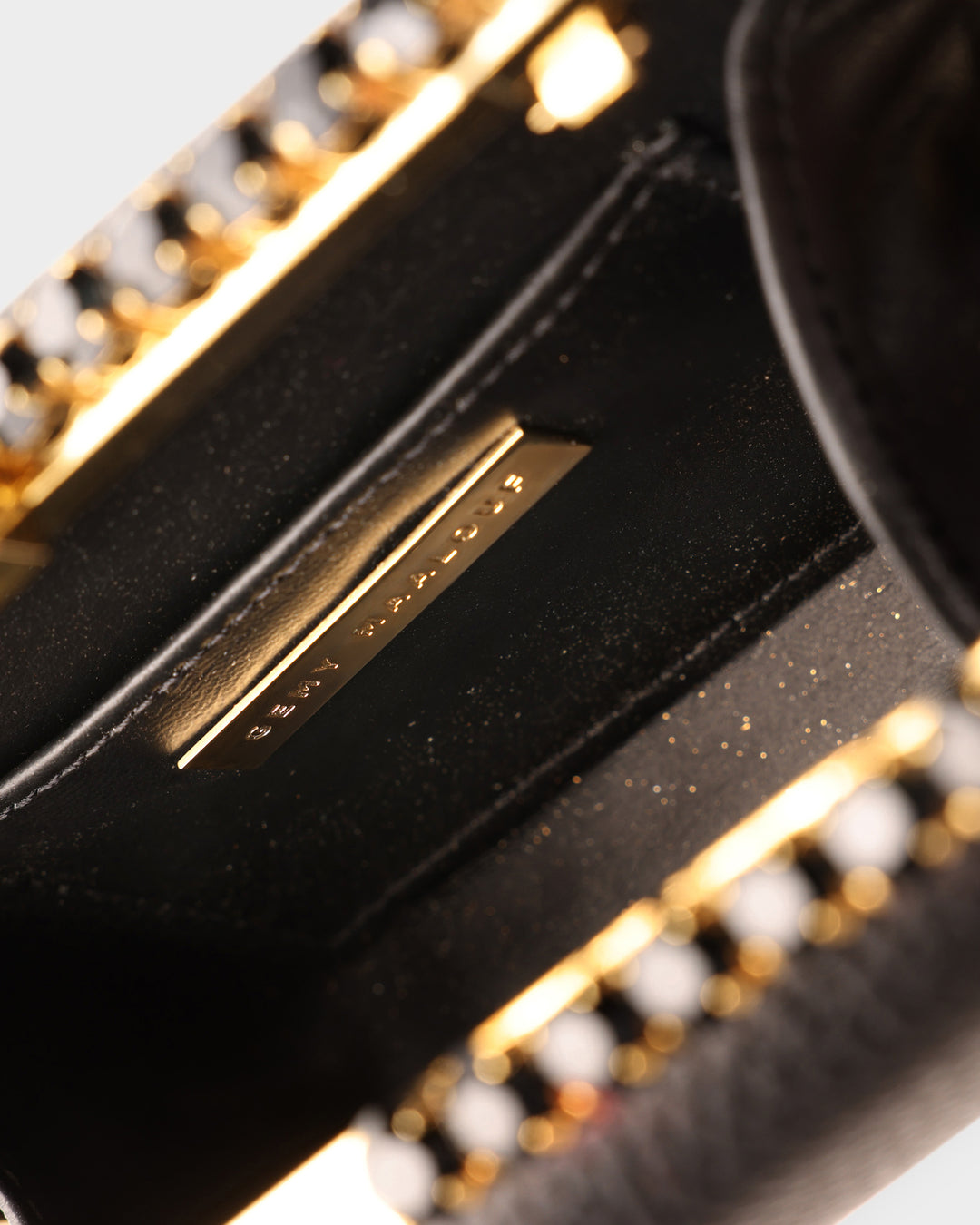 Leather Clutch With Gold Hardware