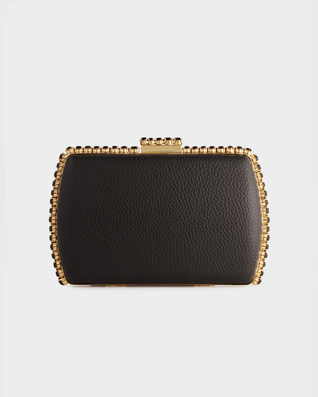 Leather Clutch With Gold Hardware