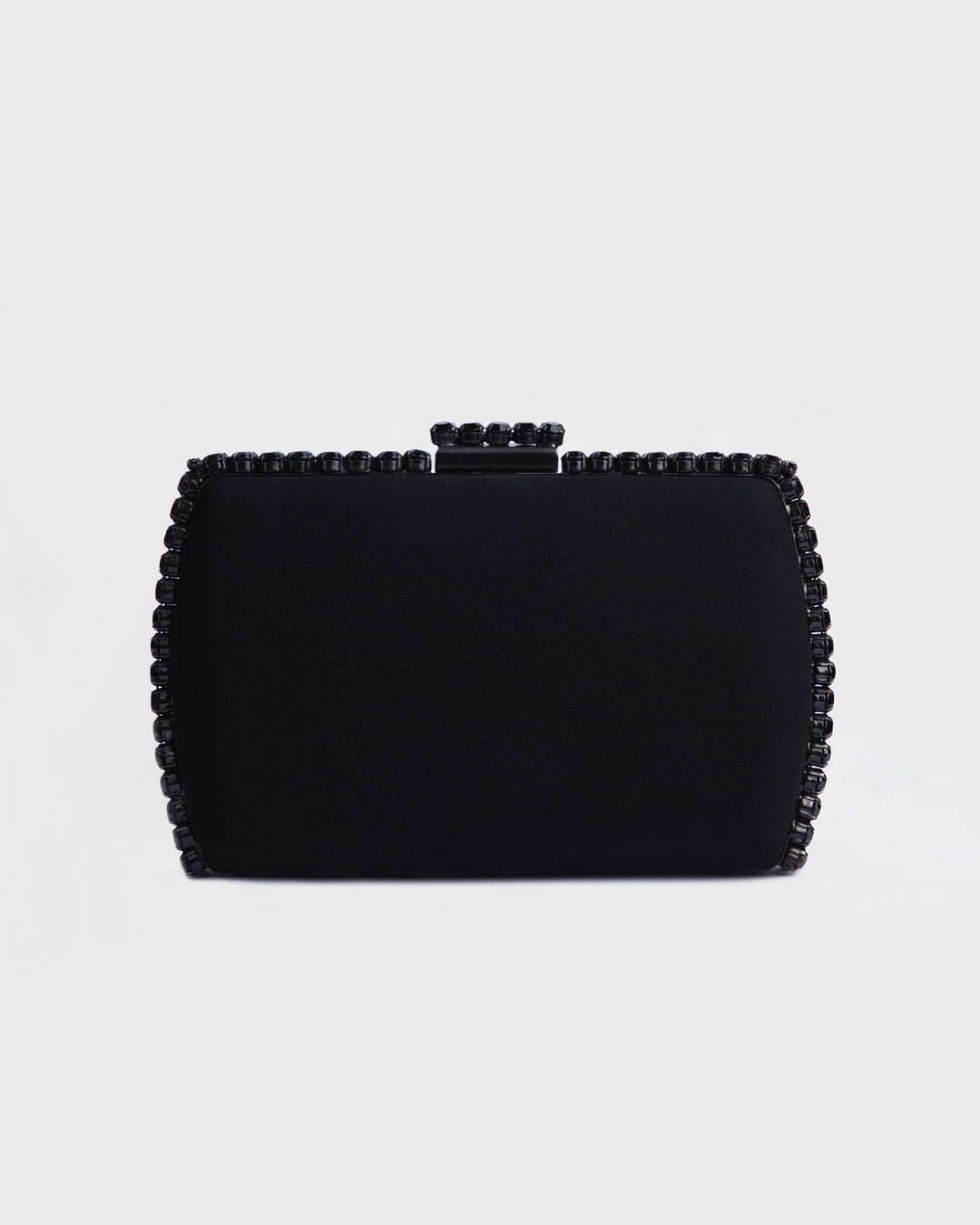 Black Clutch With Black Hardware