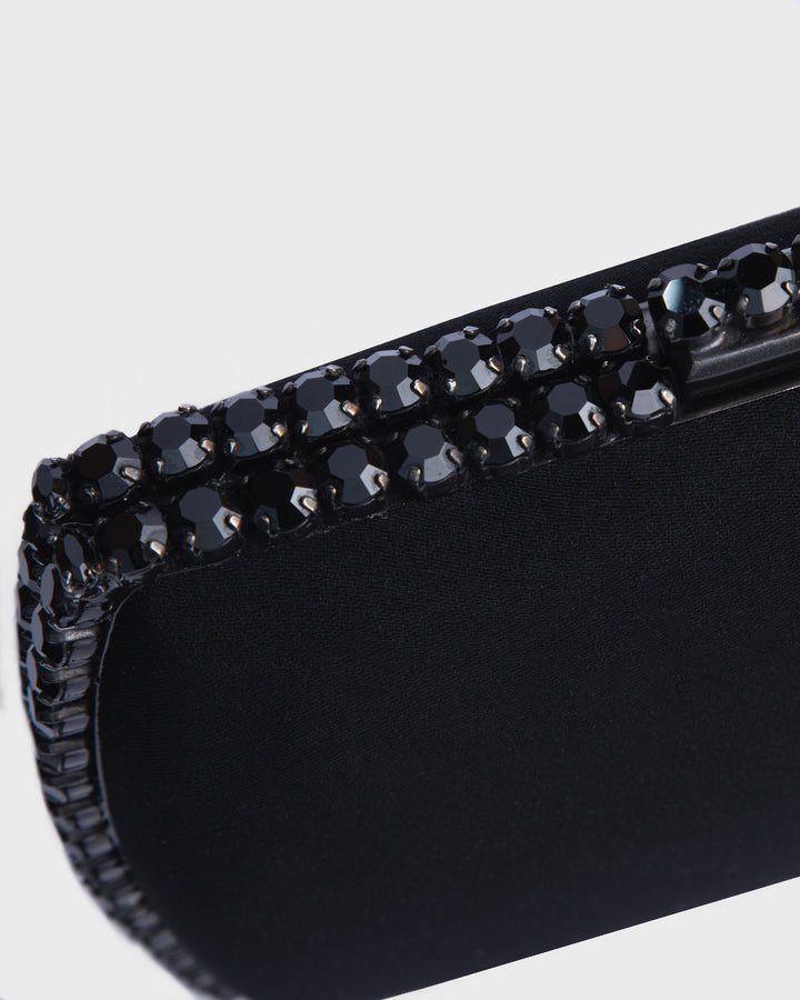 Black Clutch With Black Hardware