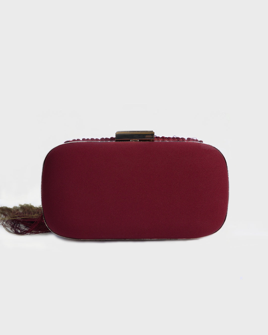 Wine Clutch With Fringes