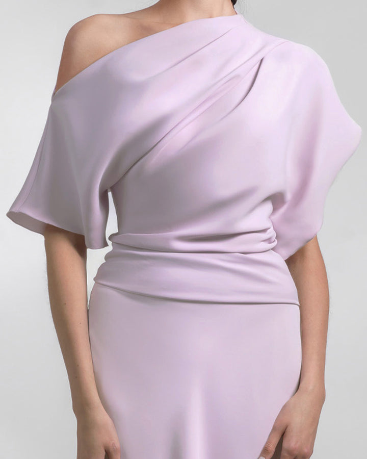 Asymmetrical Draped Dress