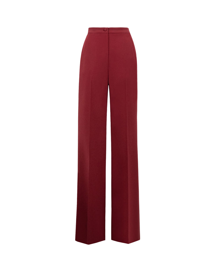 Crepe Wine Pants