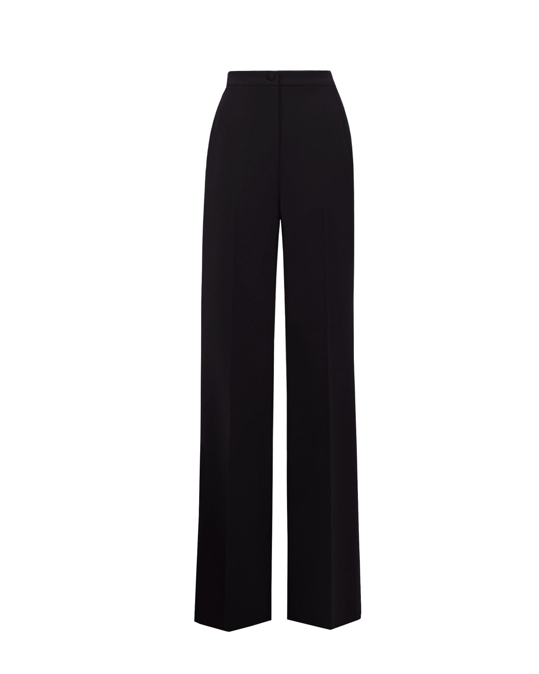 Straight-Cut Crepe Pants