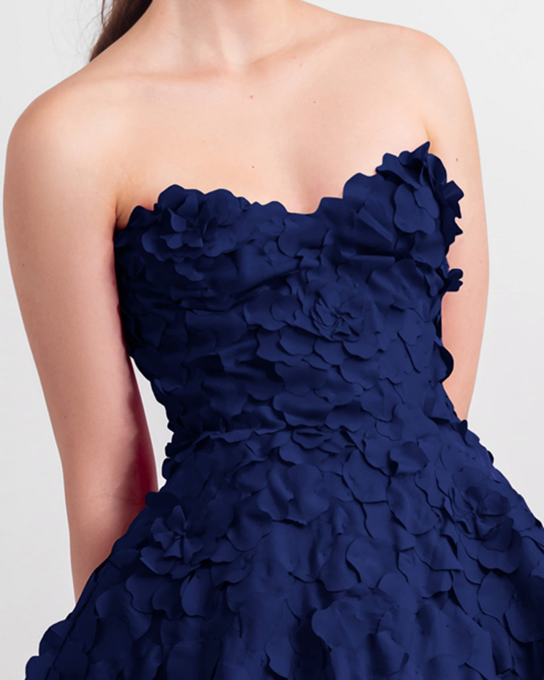 Navy Laser-Cut Dress