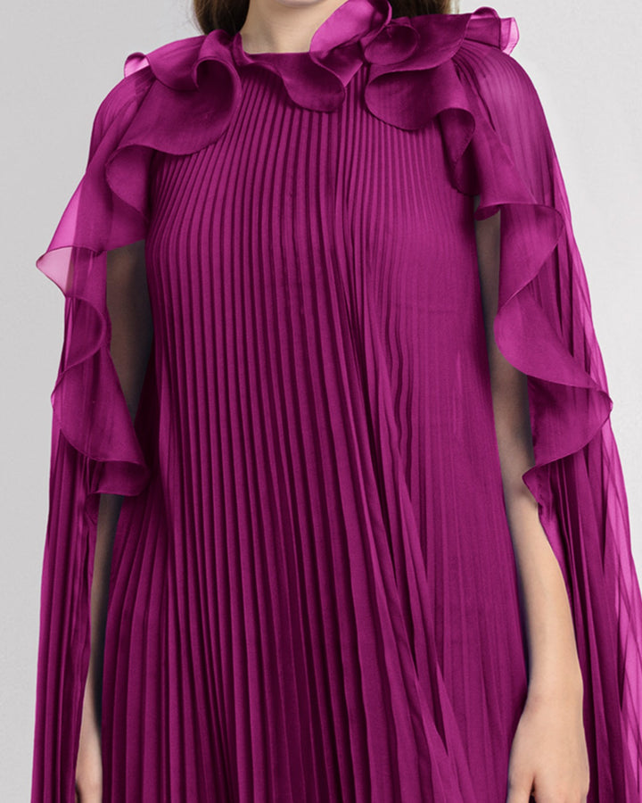 Flared Burgundy Kaftan