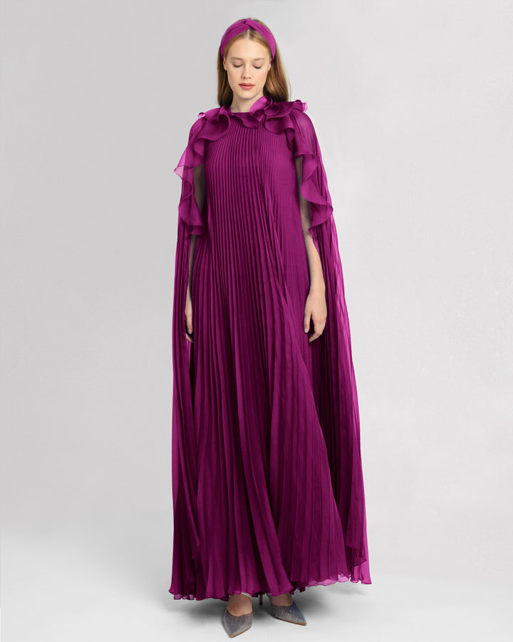 Flared Burgundy Kaftan