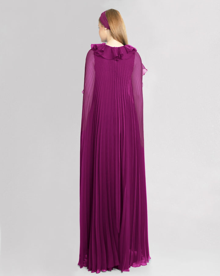 Flared Burgundy Kaftan