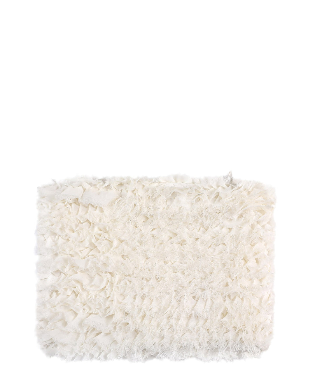 Ruffled Chiffon Clutch