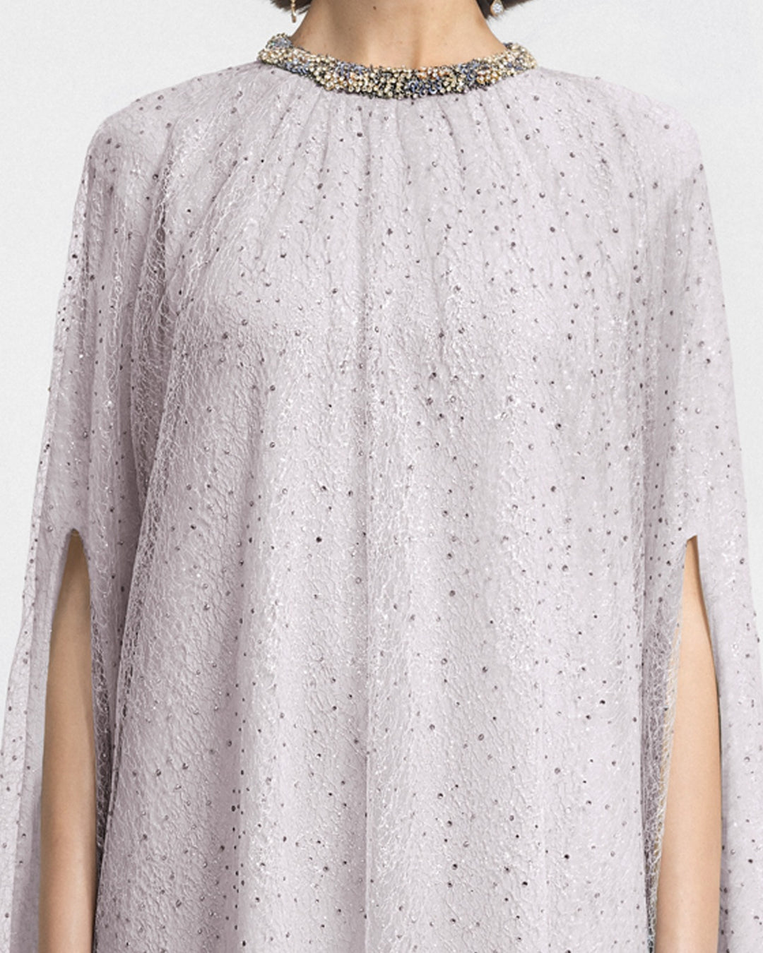 Loose-Cut Light Lilac Kaftan