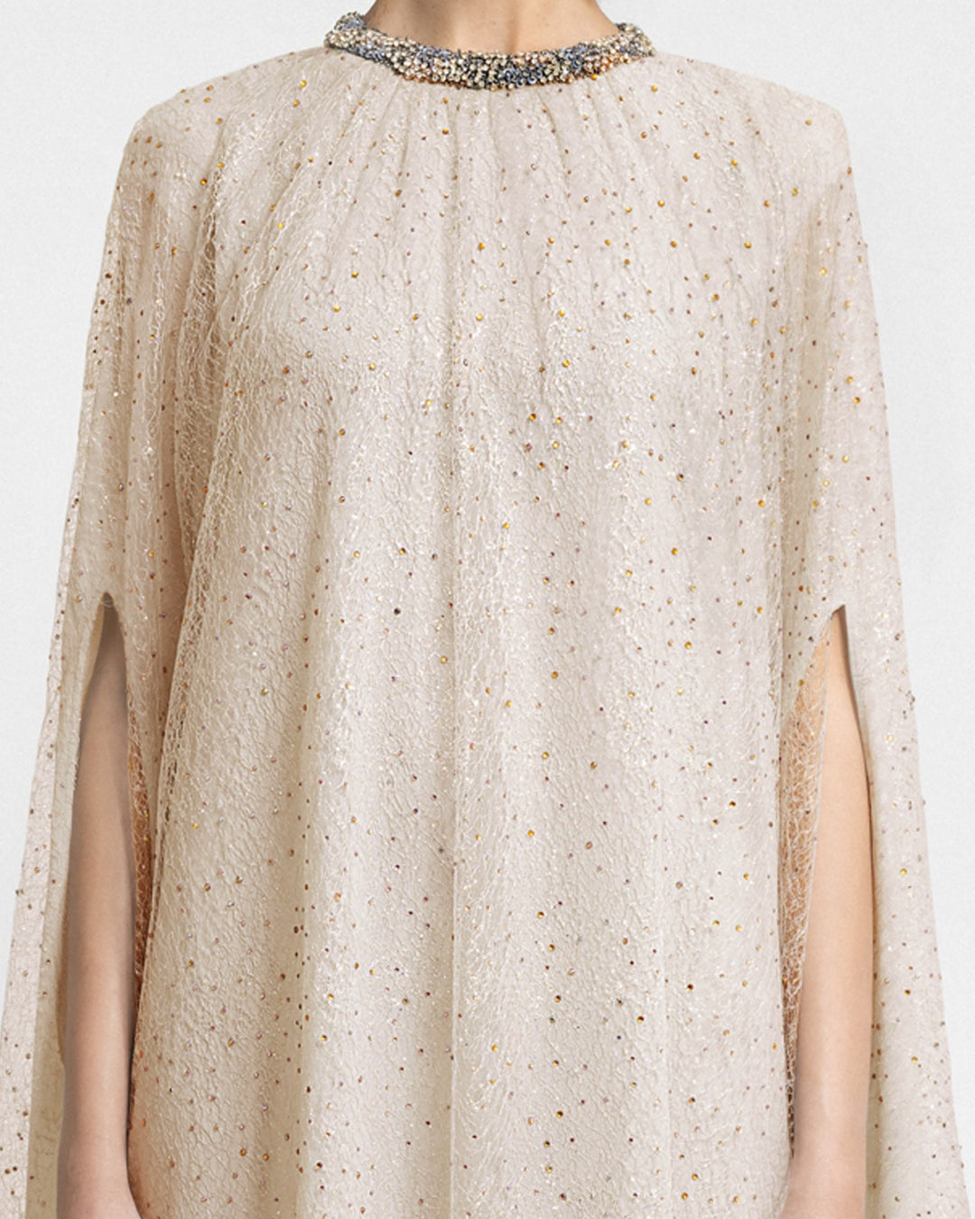 Loose-Cut Champagne Kaftan