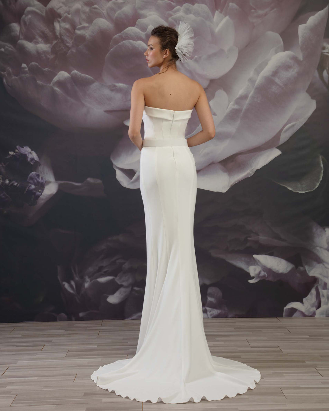 Slim Cut Strapless Gown