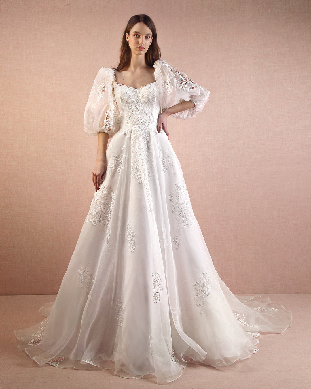 A-Line Gown, Bishop Style