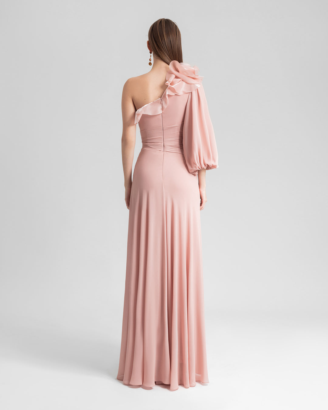 One-Shoulder with Draping Dress