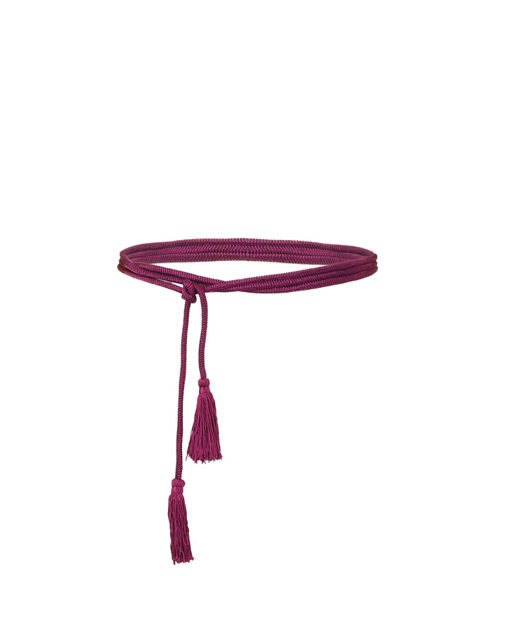 Wraparound Purple Belt With Tassels