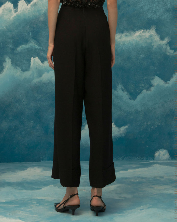 Straight Cut Cropped Pants