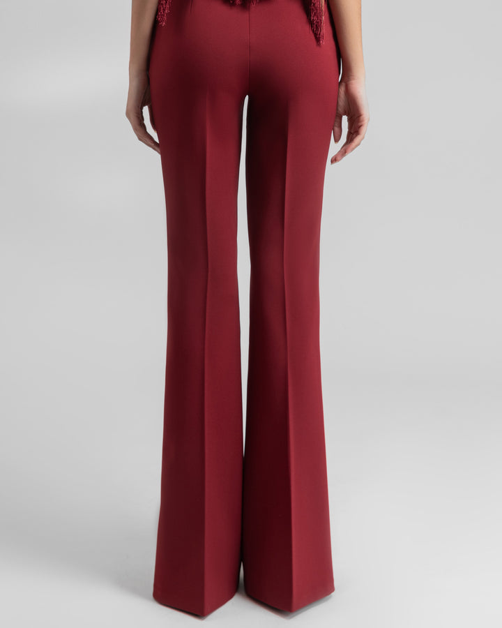 Crepe Wine Pants