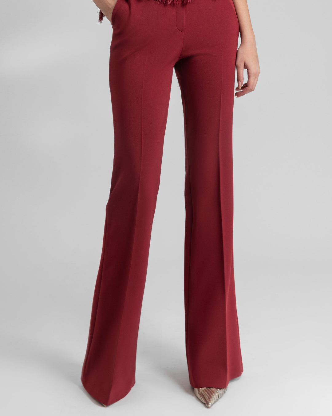 Crepe Wine Pants