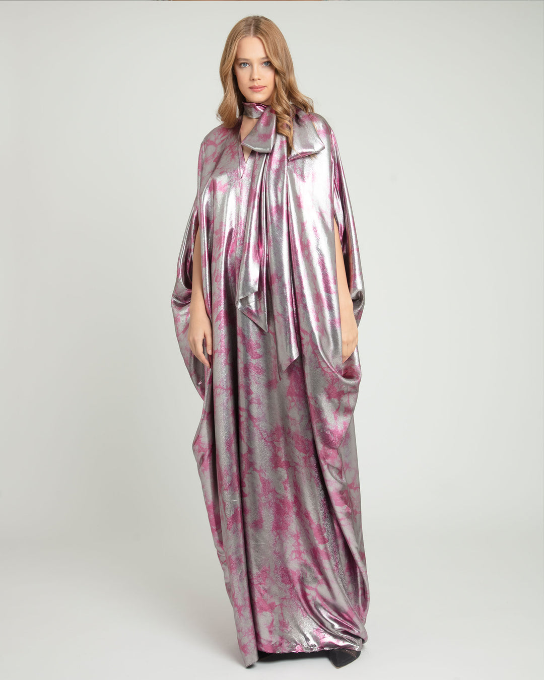 V-Neckline Loose Design Kaftan