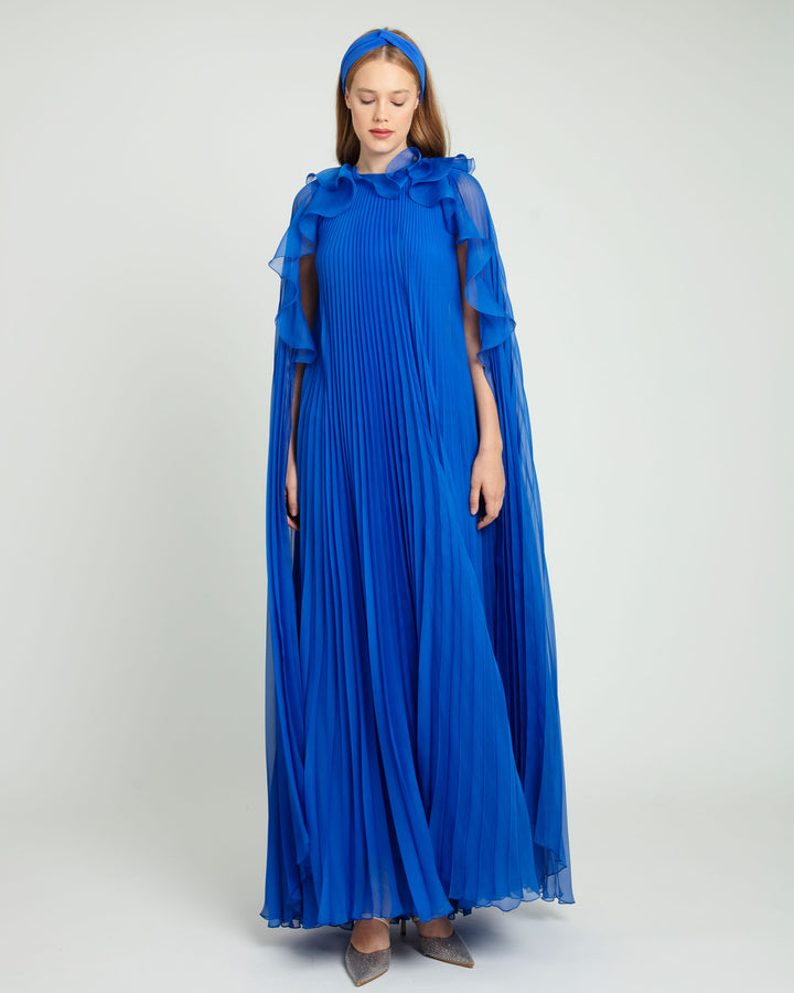 Flared Royal Blue Kaftan