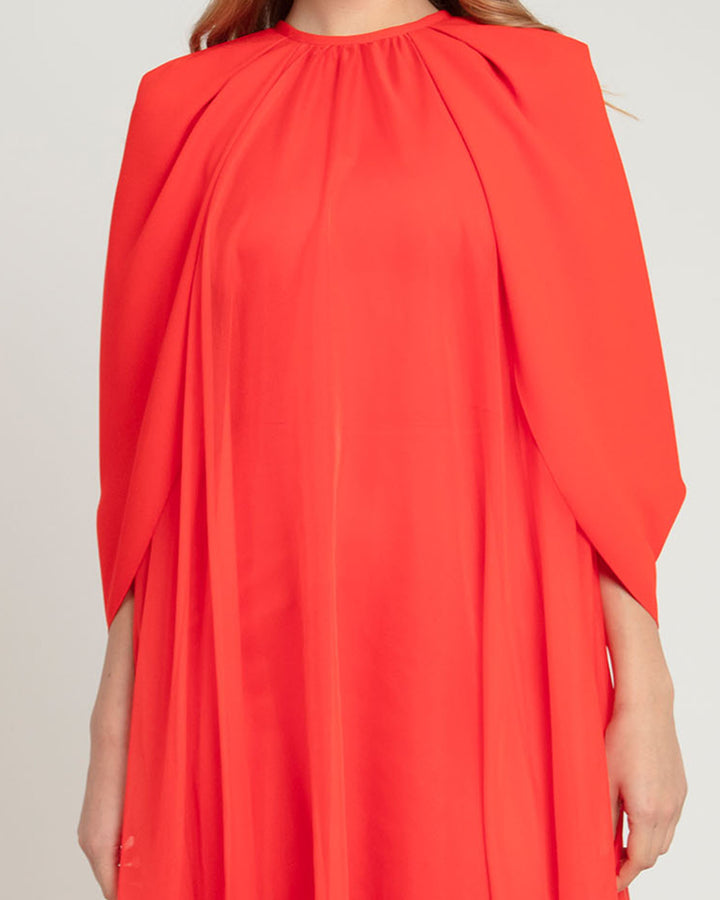 Cape-Like Sleeves Flared Kaftan